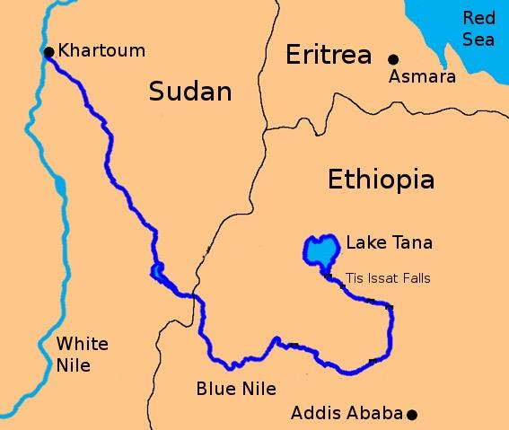 Map of the Nile Regions in Egypt. A fascinating discovery for those who take time to examine the maps. 