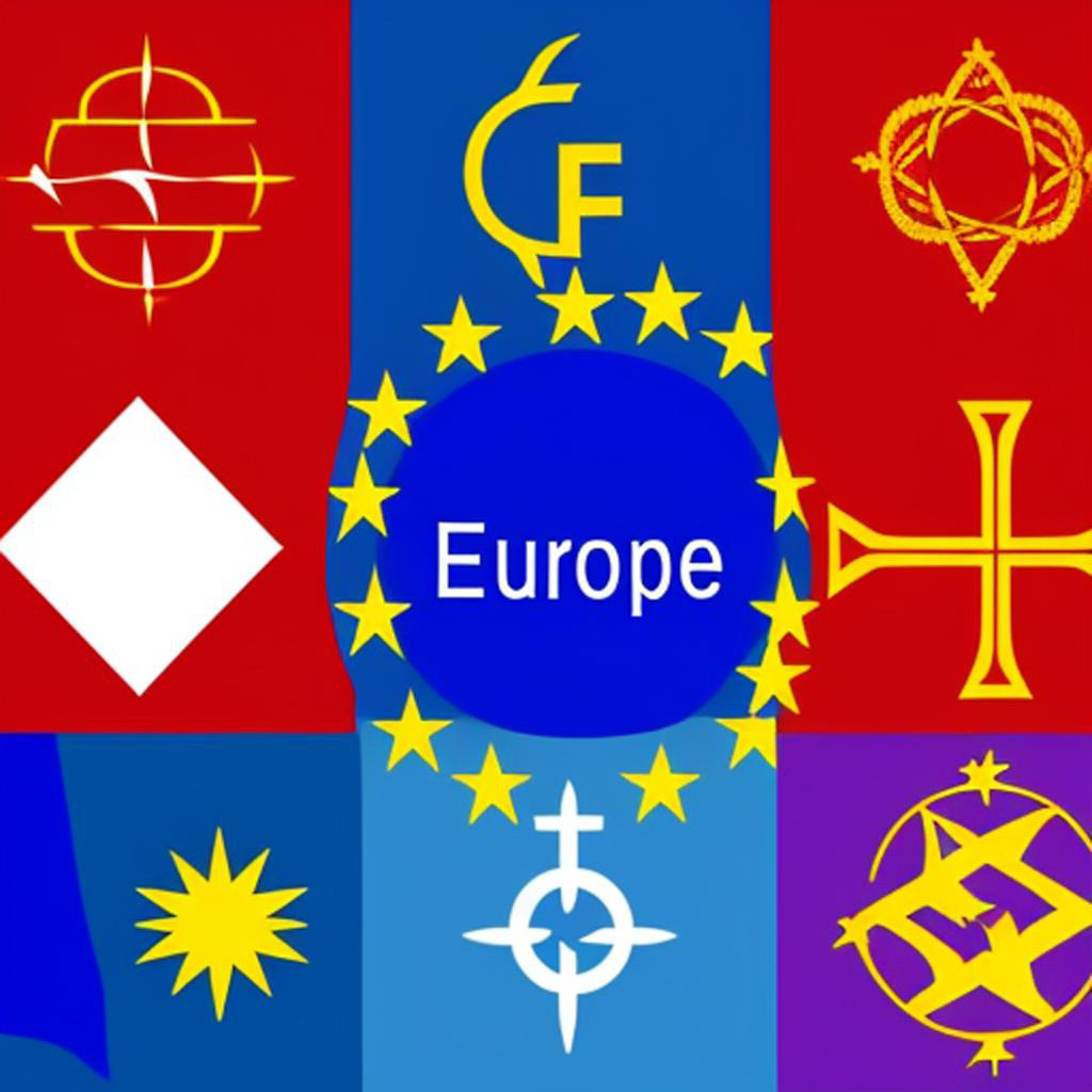 Table with main symbols and their meaning for Europe