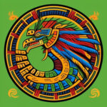 The Feathered Serpent of Aztec Mythology. Quetzalcoatl. God of wind and learning, Bringer of maize