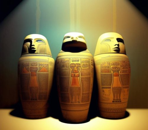 What are the Canopic jars in ancient Egypt