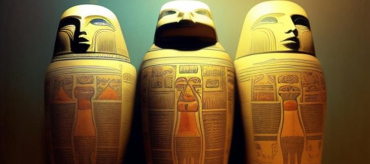 What are the Canopic jars in ancient Egypt