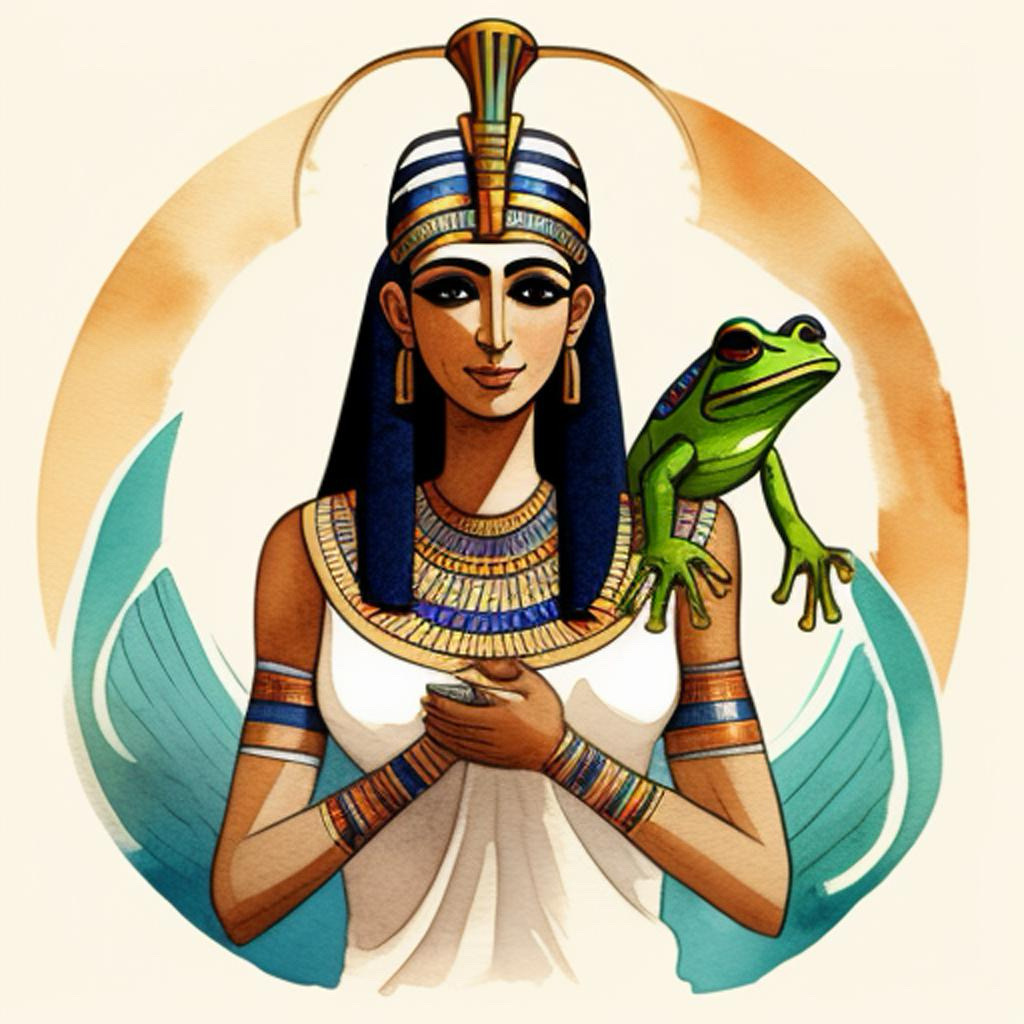Who was Heket, also spelled Heqet. She was an ancient Egyptian goddess often depicted as a woman with the head of a frog, symbolizing her connection to fertility, childbirth, and transformation
