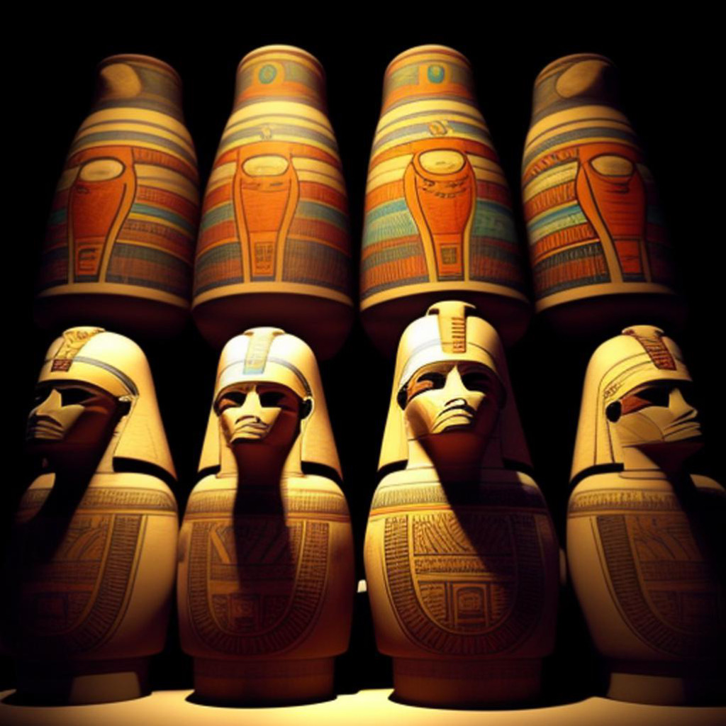 Canopic Jars Guardians of the Departed and Keepers of Inner Vitality in Ancient Egypt