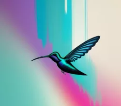 The frequency of the sound of a humming bird