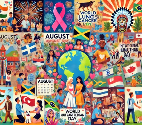 Famous International and National Days for August