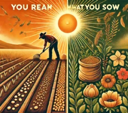 You Reap What You Sow