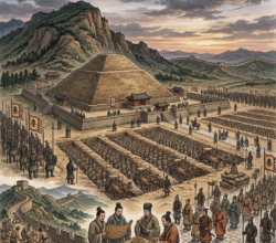 The tomb of the first chinese emperor